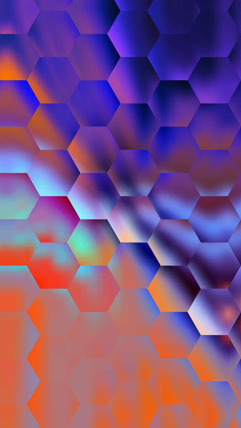 3D Glass Hexagonal iPhone Wallpaper HD