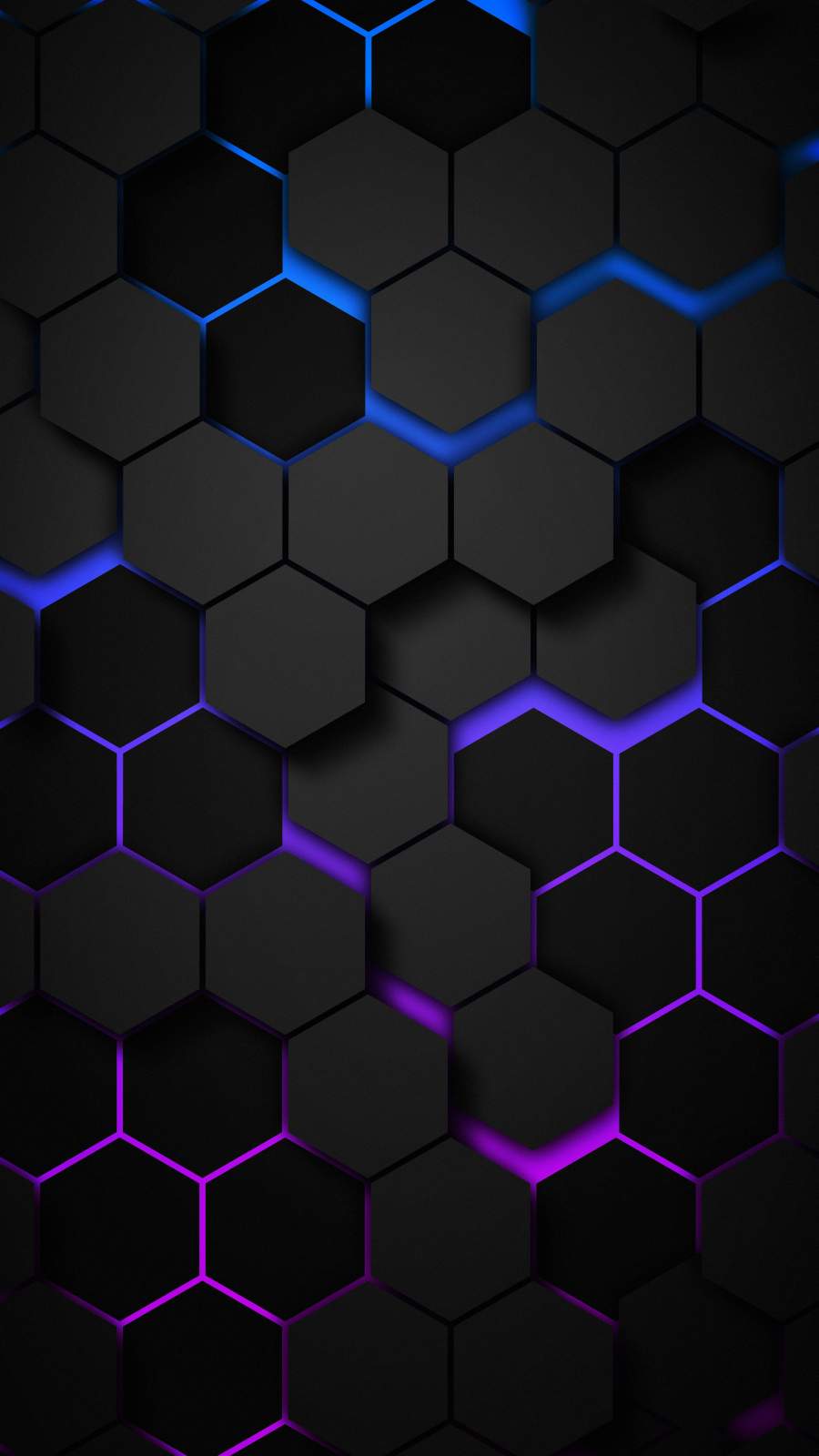3D Hexagon iPhone Wallpaper