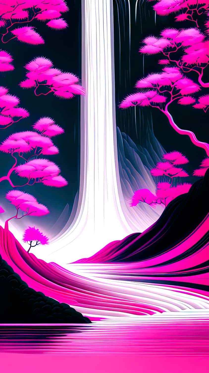 AI Nature Trees iPhone Wallpaper HD