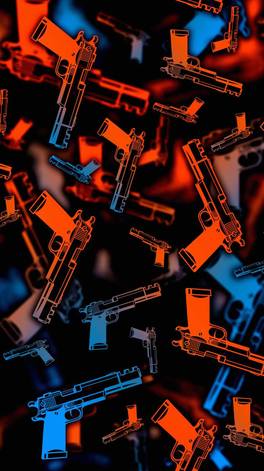 Alot of Guns iPhone Wallpaper