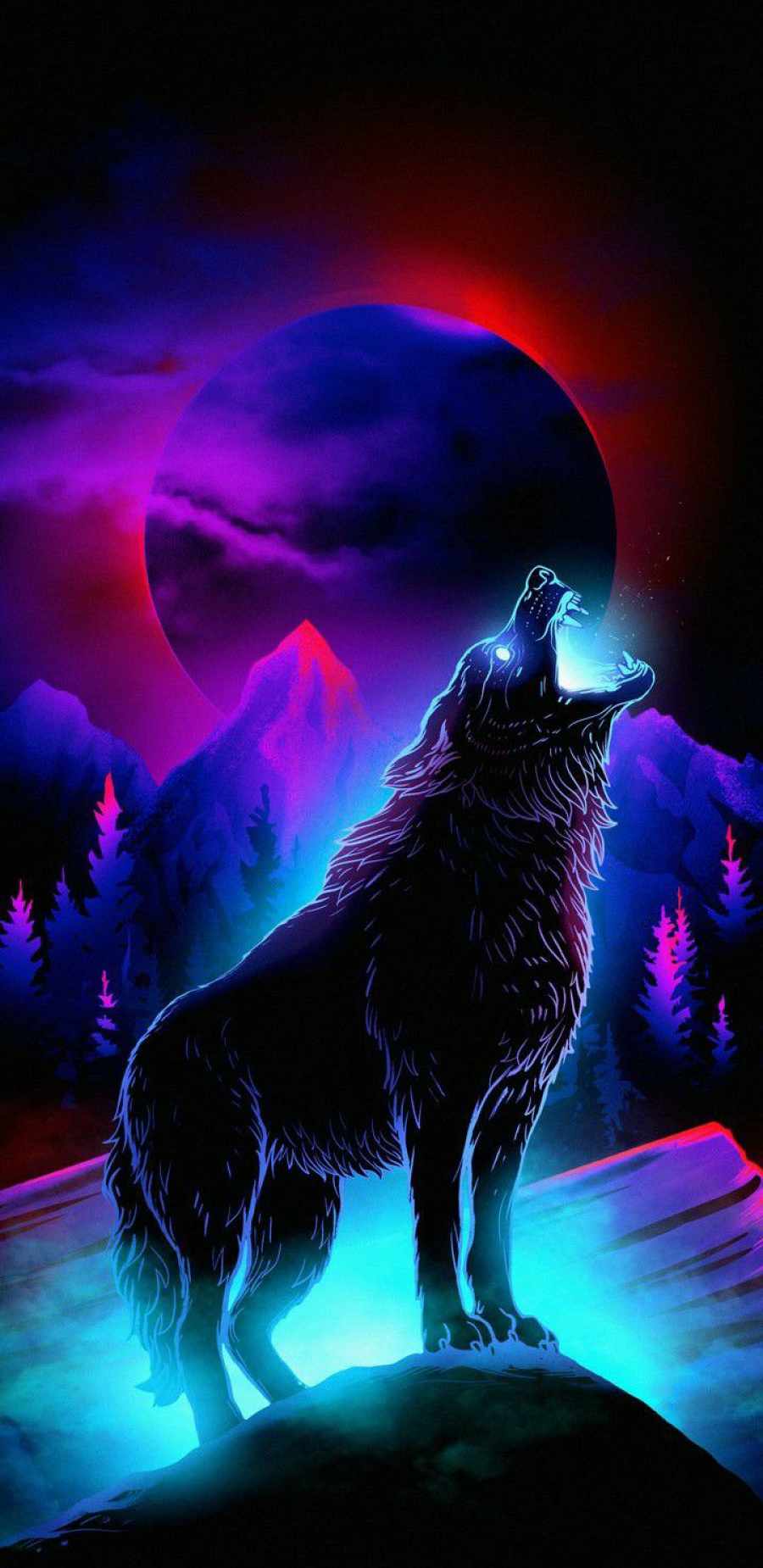 Alpha Wolf Hawl iPhone Wallpaper