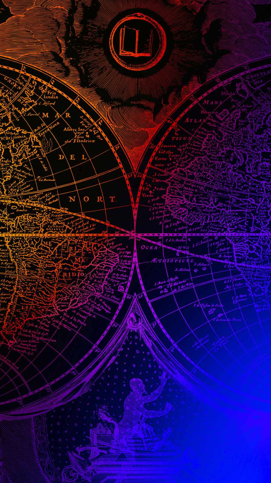 Ancient Compass iPhone Wallpaper HD