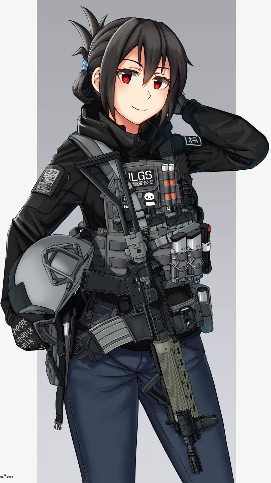 Anime Soldier Girl