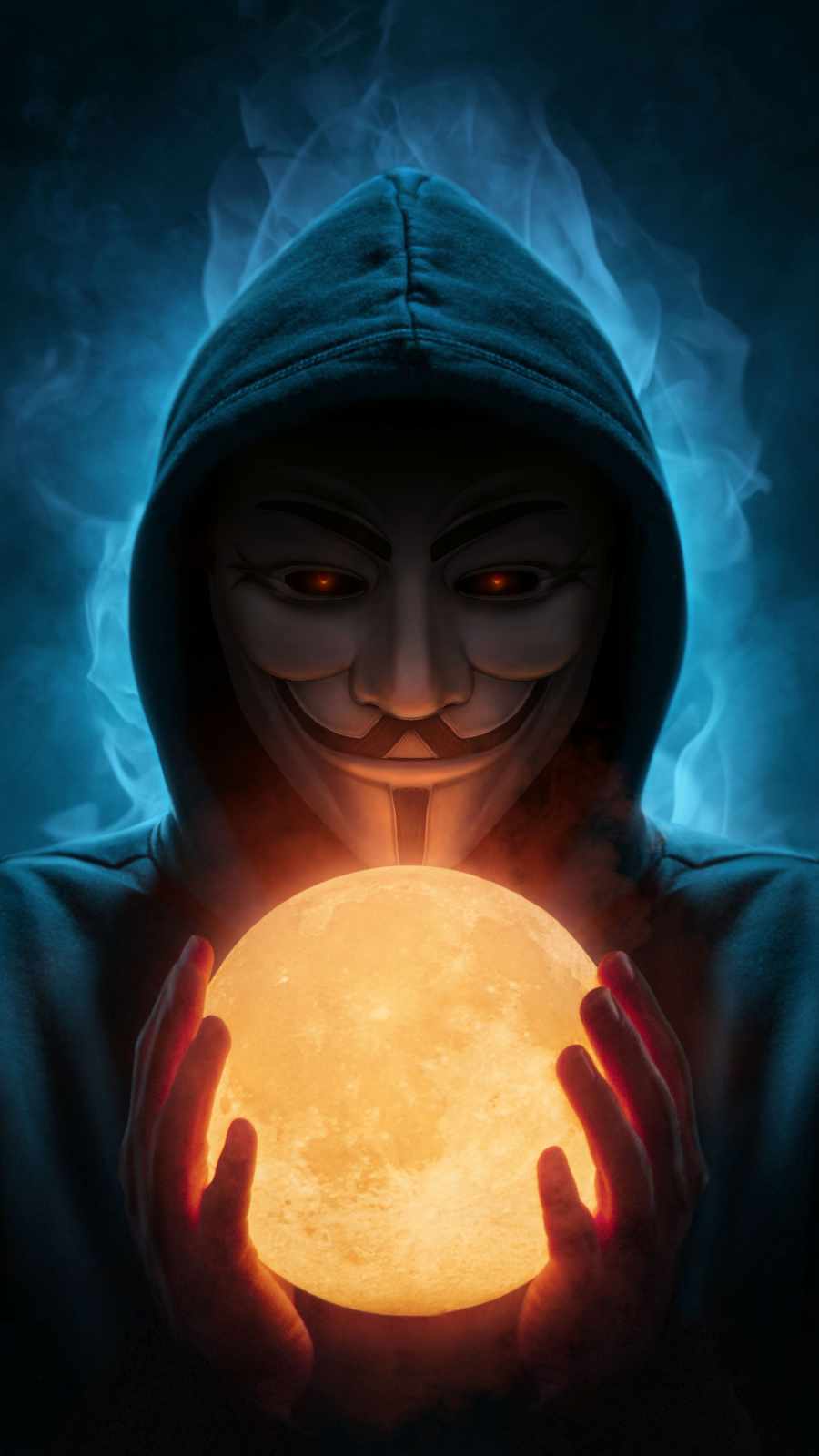 Anonymous Dark Magic iPhone Wallpaper