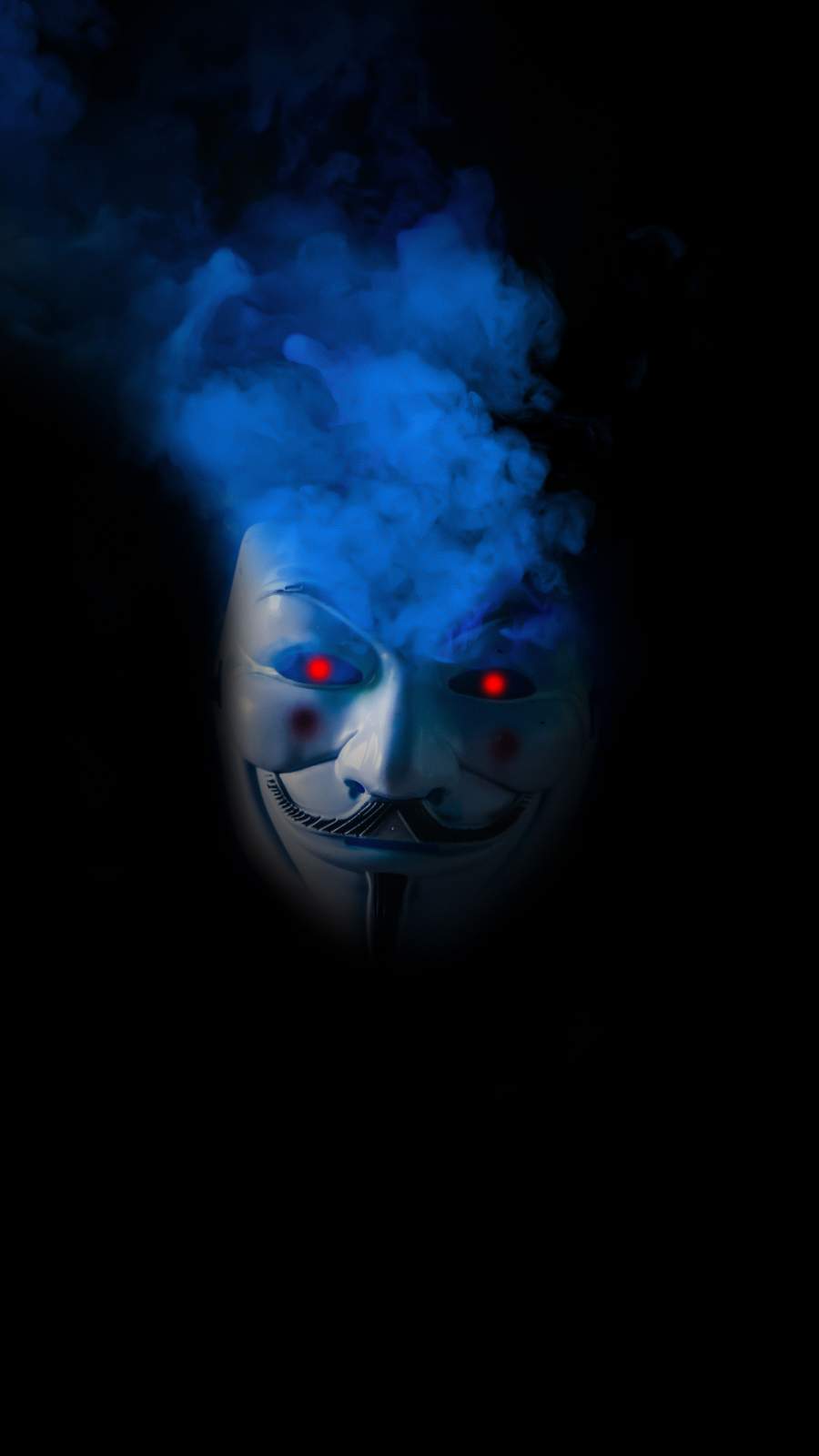 Anonymous Mask Smoke iPhone Wallpaper