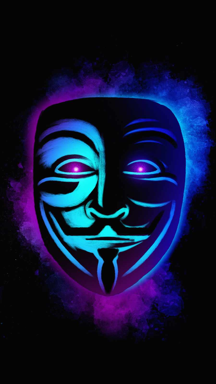 Anonymous Maskl Dark iPhone Wallpaper