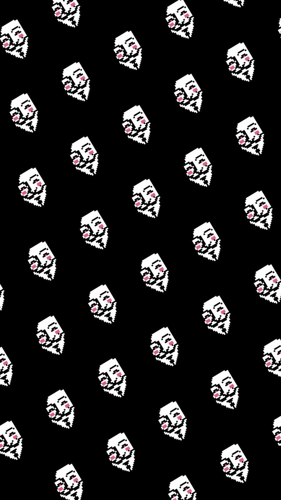 Anonymous Pattern iPhone Wallpaper