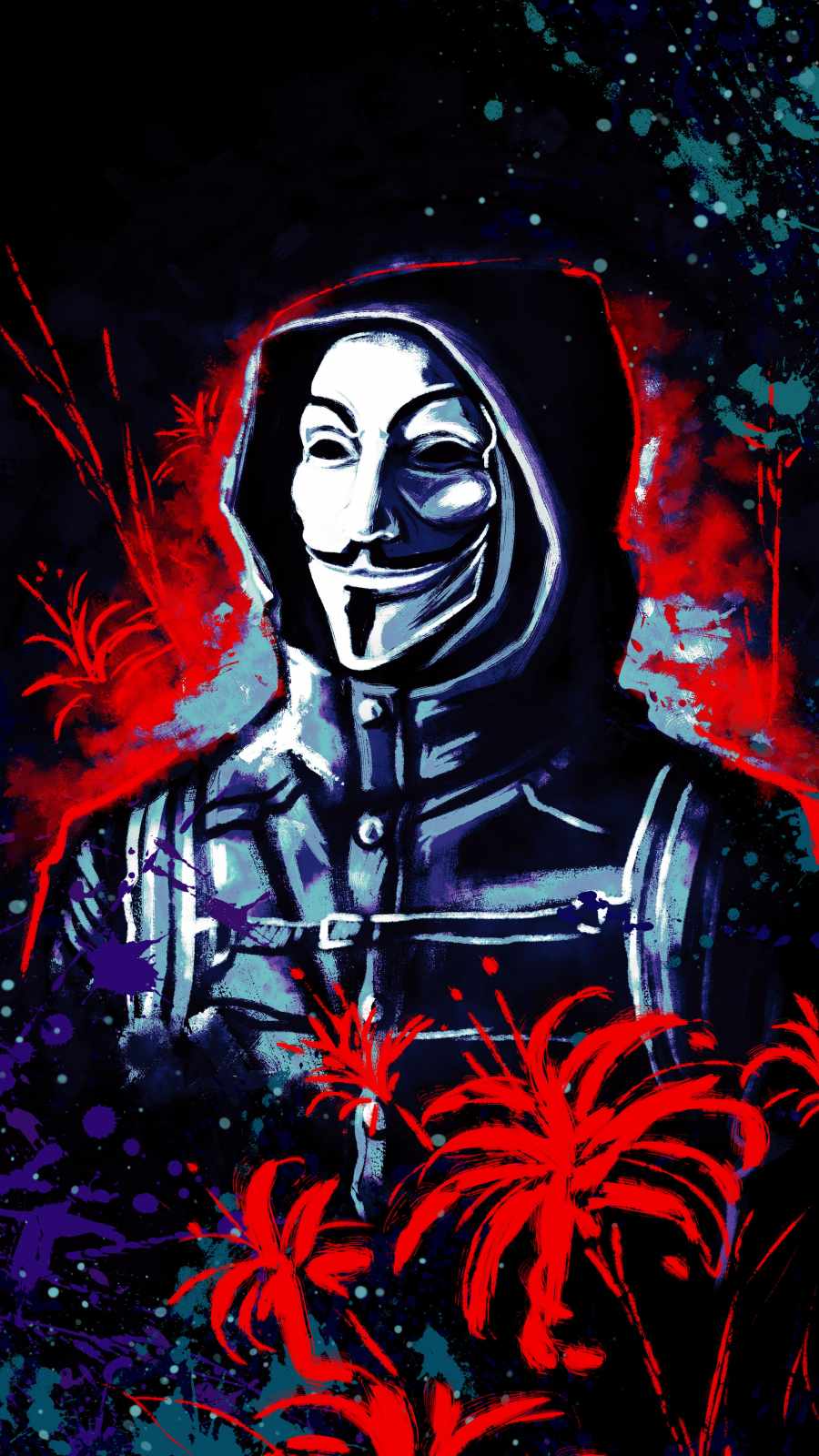Anonymous People iPhone Wallpaper