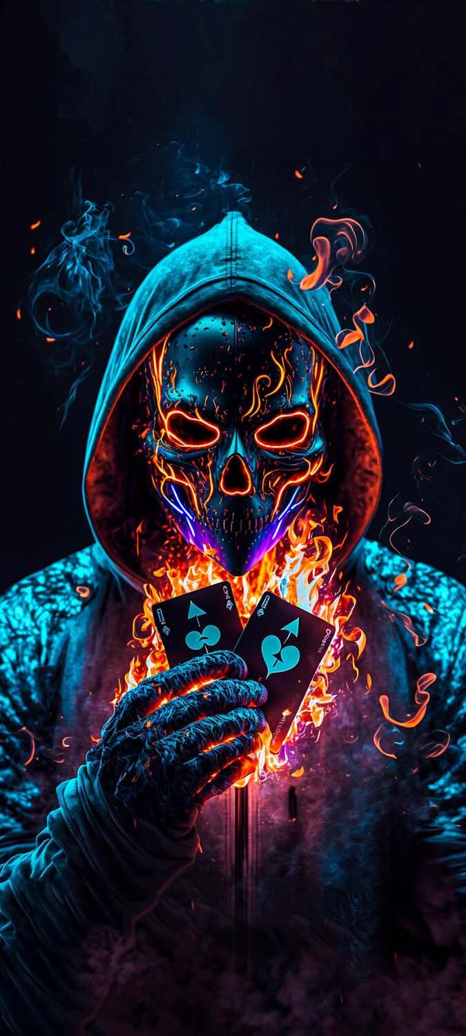Anonymus Poker iPhone Wallpaper 4K