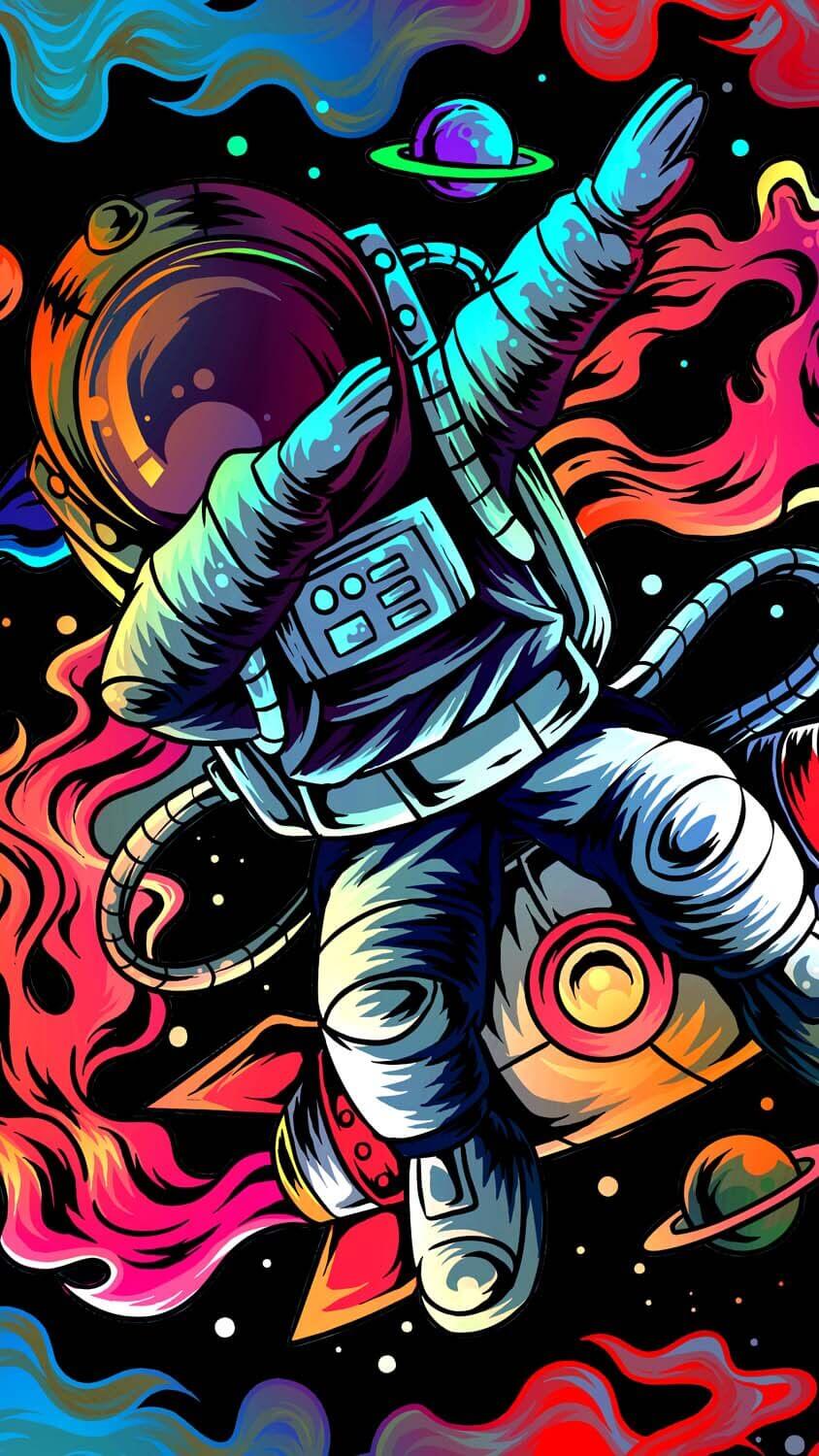 Astronaut Adventures iPhone Wallpaper HD