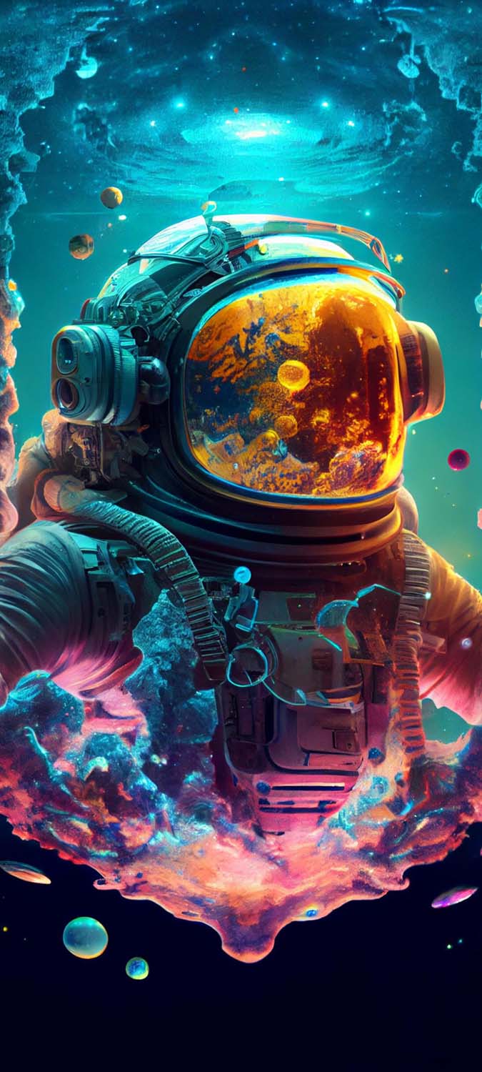 Astronaut in a Void iPhone Wallpaper HD