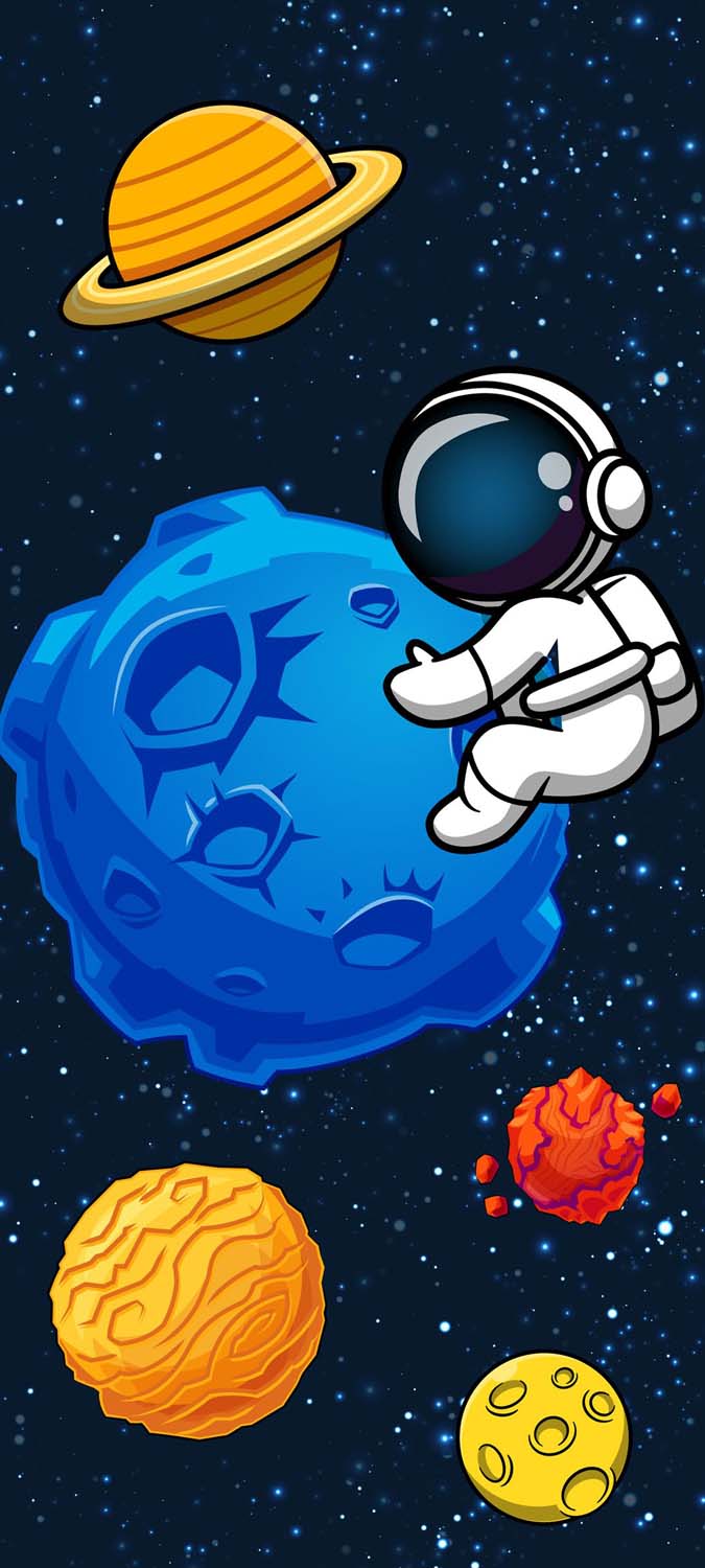 Astronaut in space iPhone Wallpaper HD