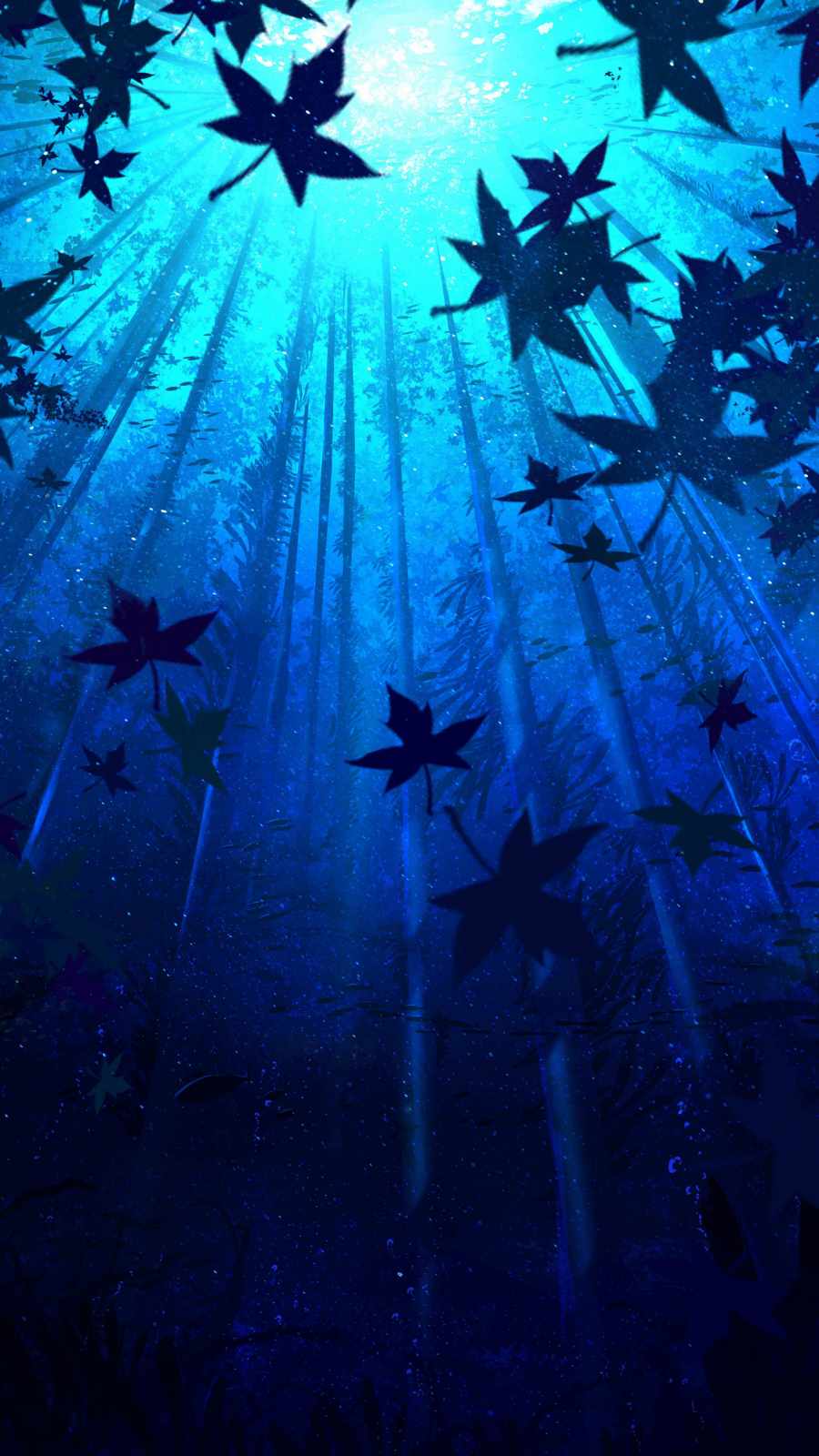 Autumn Forest Anime iPhone Wallpaper