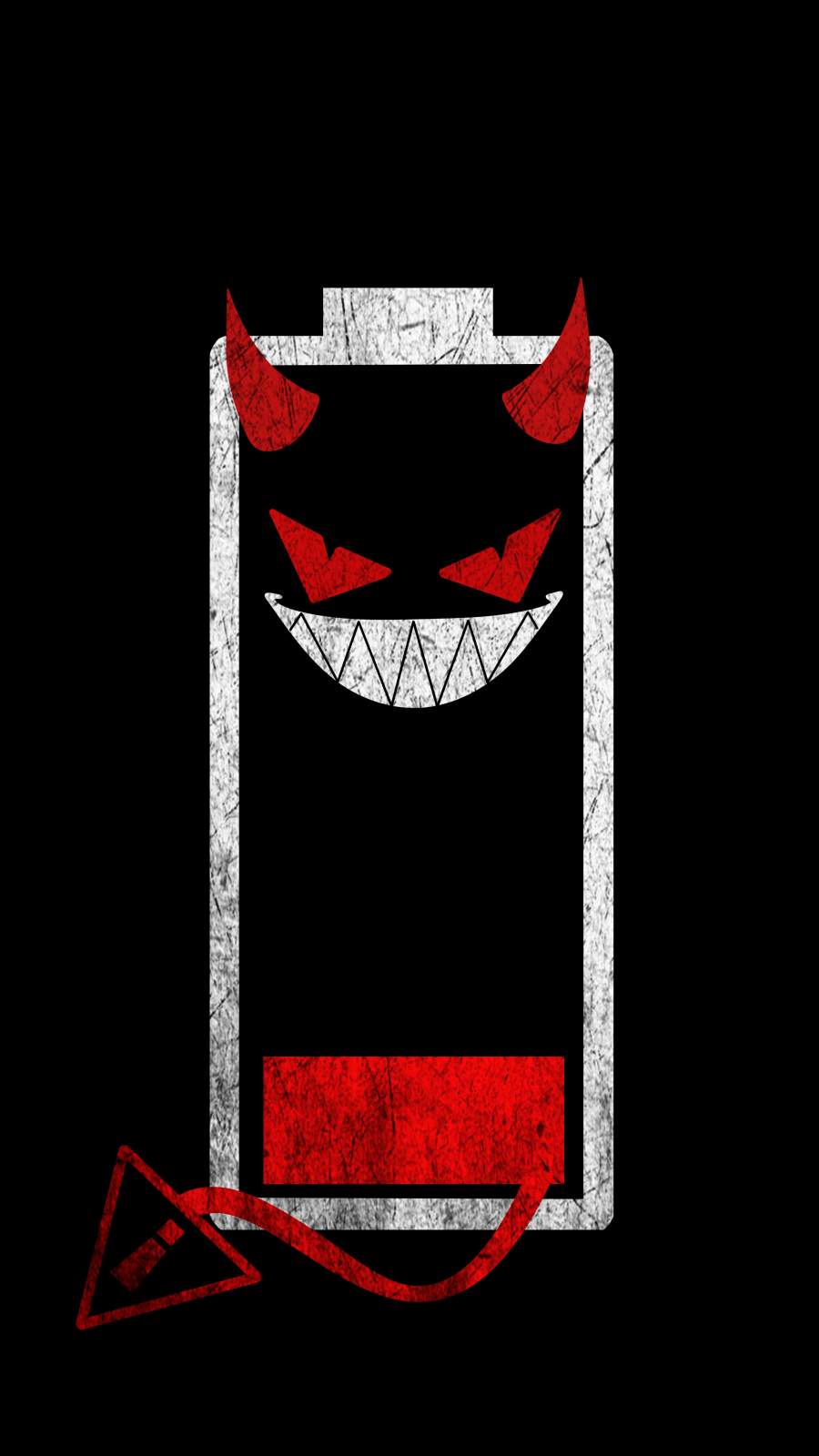 Battery Monster iPhone Wallpaper