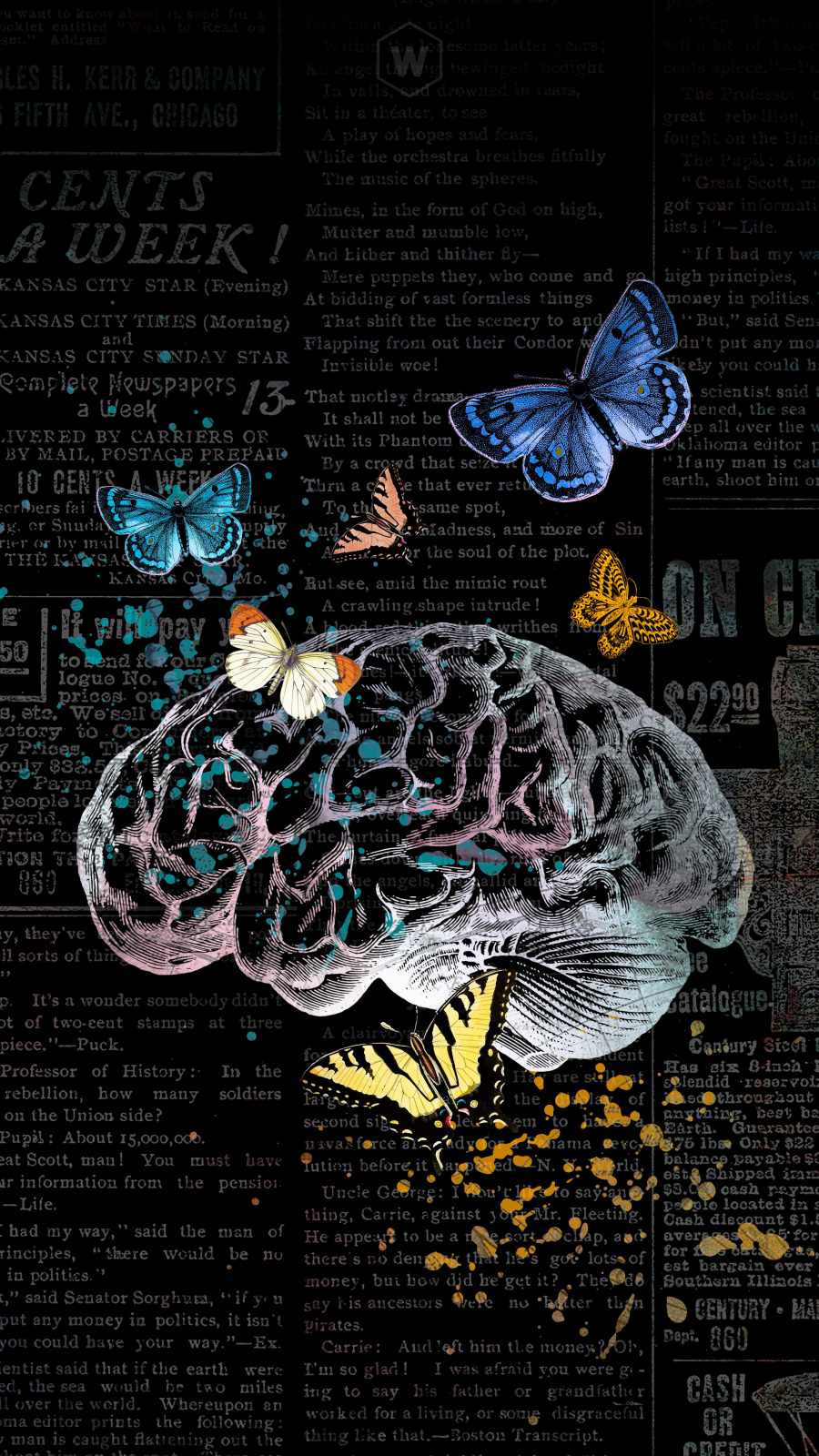 Brain Power iPhone Wallpaper