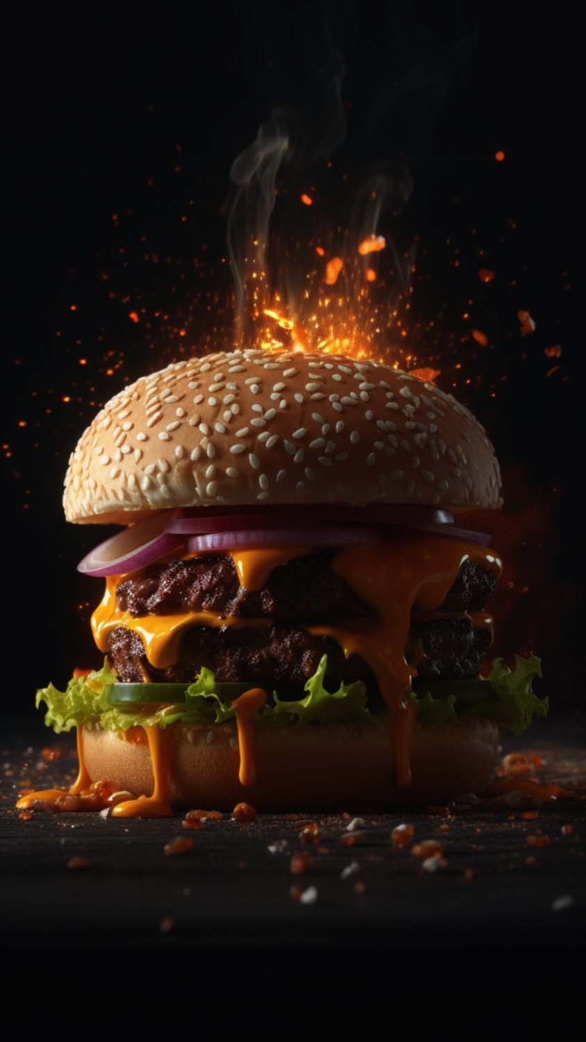 Burger iPhone Wallpaper HD