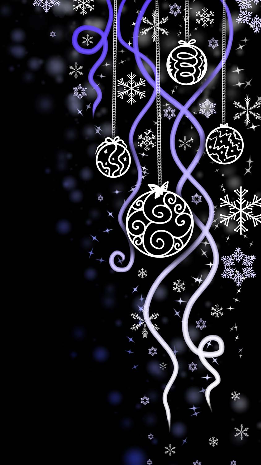 Christmas Decoration Ornaments iPhone Wallpaper HD