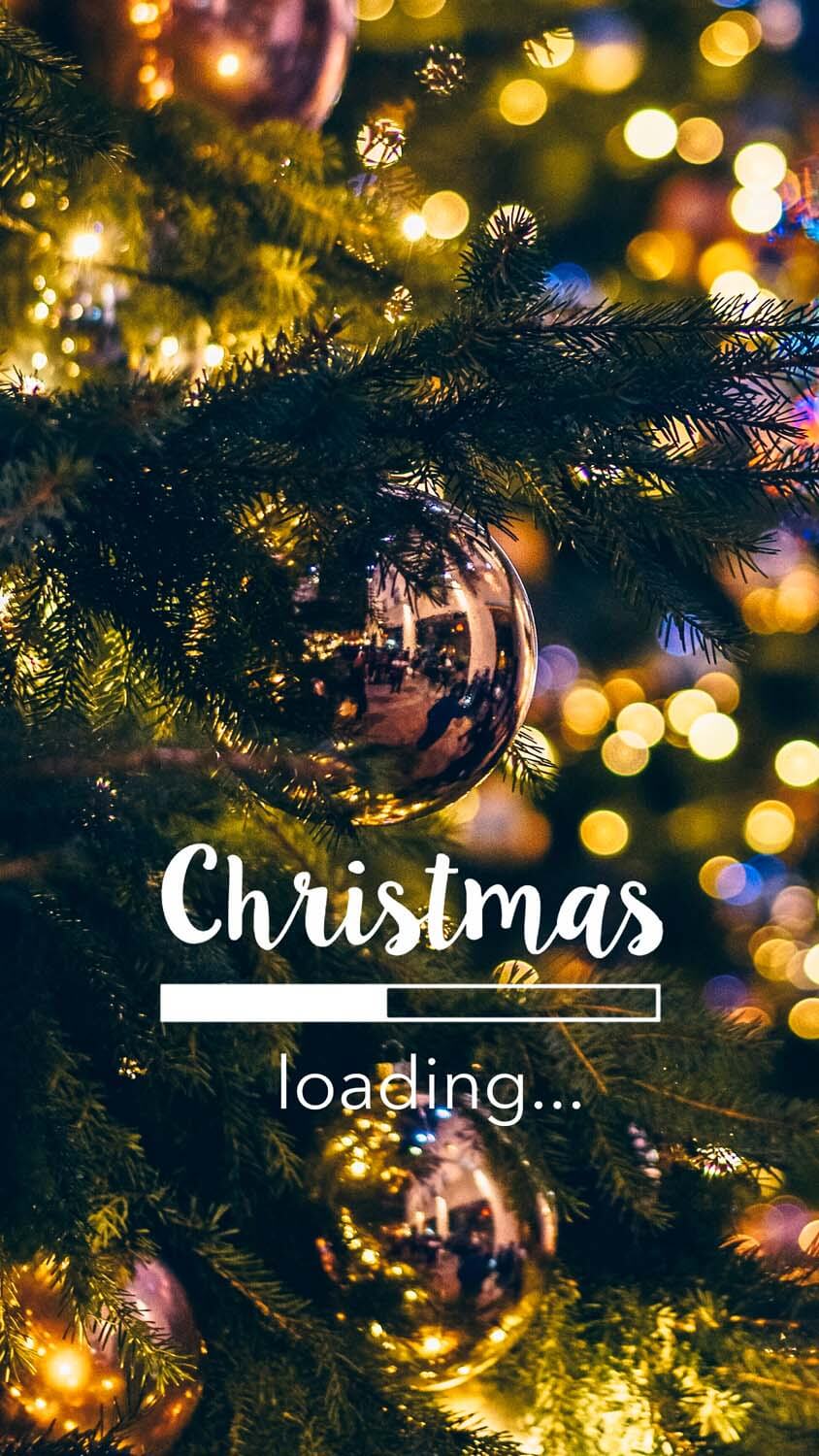 Christmas Loading iPhone Wallpaper HD