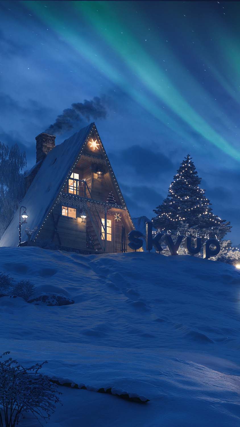 Christmas time at very North iPhone Wallpaper HD