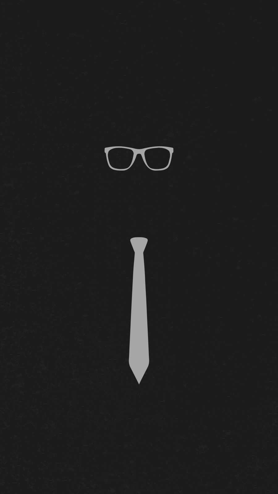 Glasses and Tie iPhone 15 Wallpaper