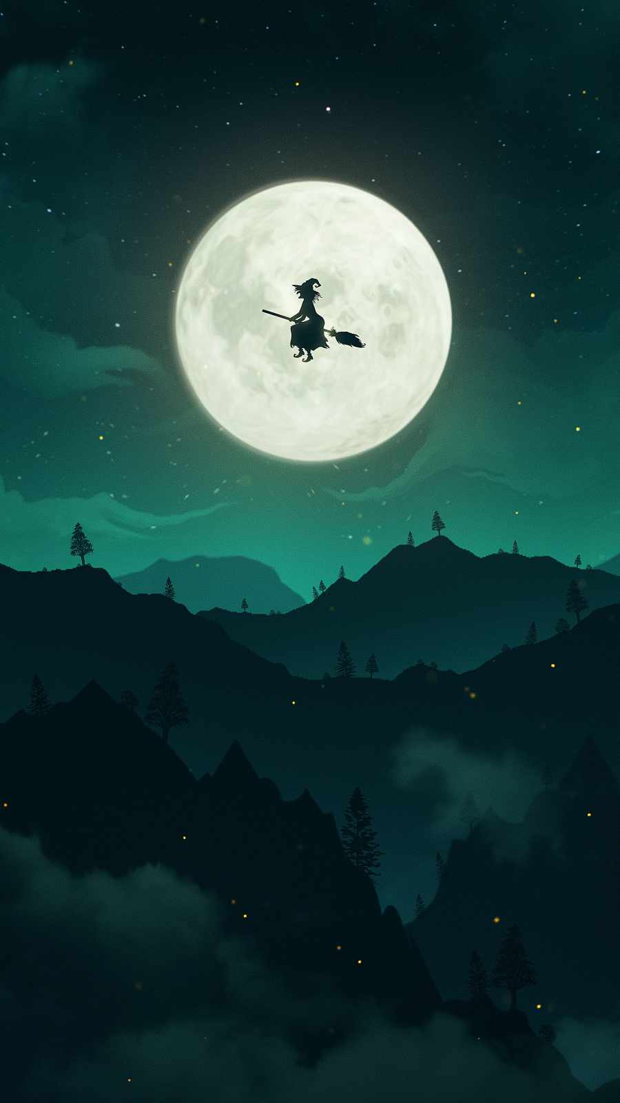 Halloween Moon iPhone Wallpaper
