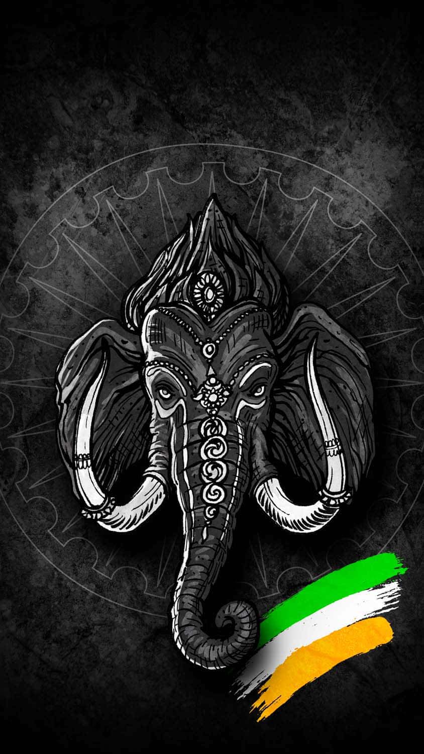 India Ganesha iPhone Wallpaper
