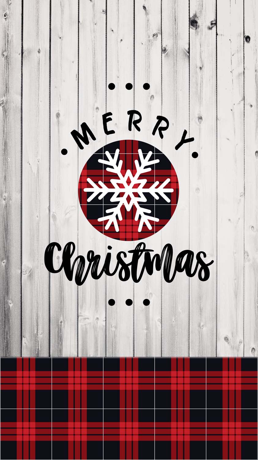 Merry Christmas Design Art iPhone Wallpaper HD