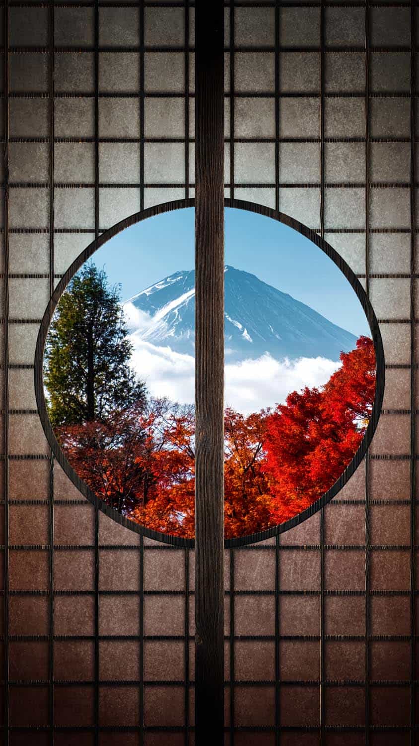 Mountain View from Window iPhone Wallpaper HD