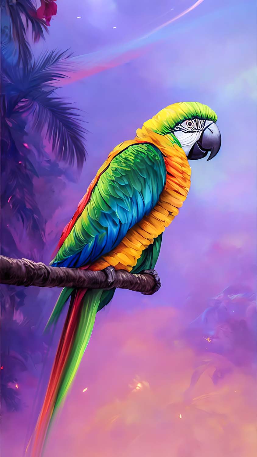 Parrot Art iPhone Wallpaper HD