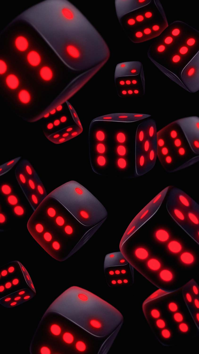 Red Dices iPhone Wallpaper HD