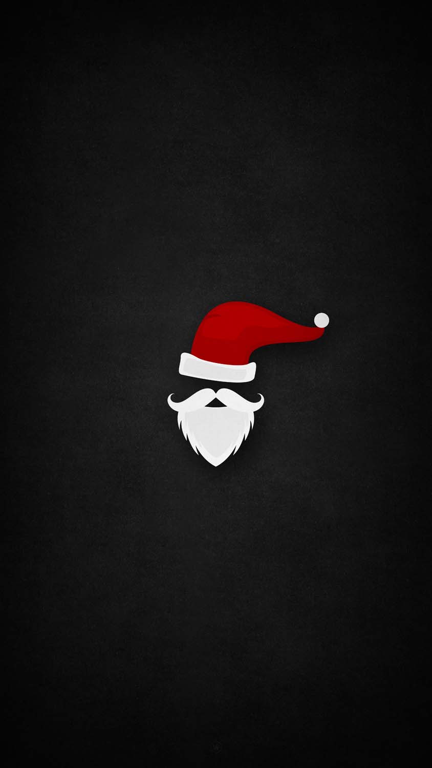 Santa Claus Minimal Art iPhone Wallpaper HD