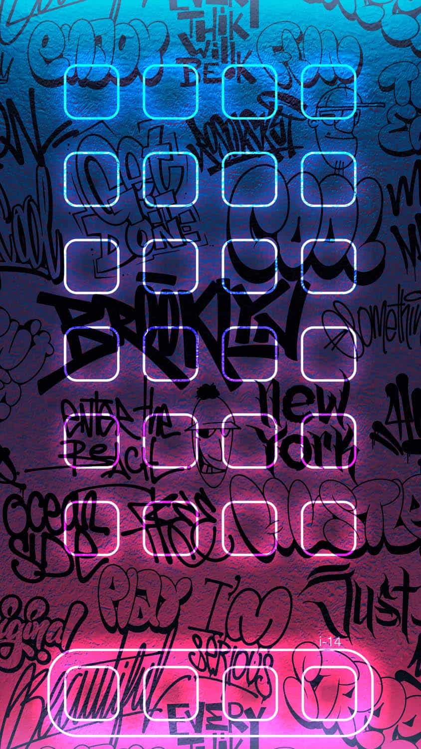iOS 18 Graffiti App Dock