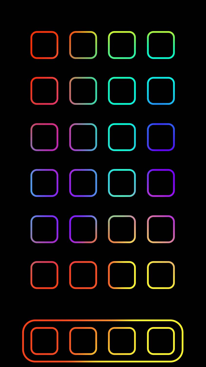 iOS App Drawer RGB iPhone 15