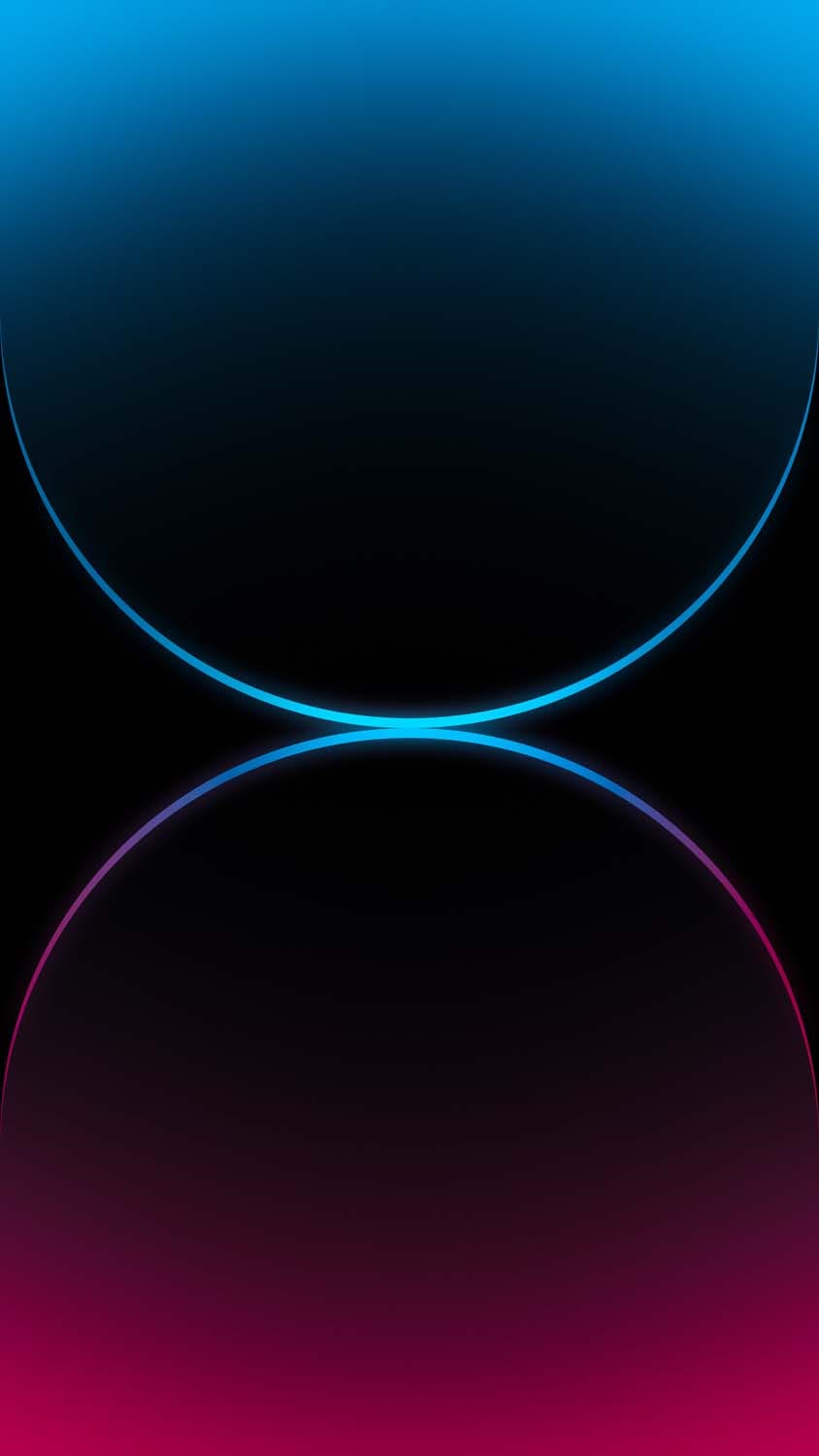iPhone 15 Pro Max Dual Gradient Blue and Red Wallpaper