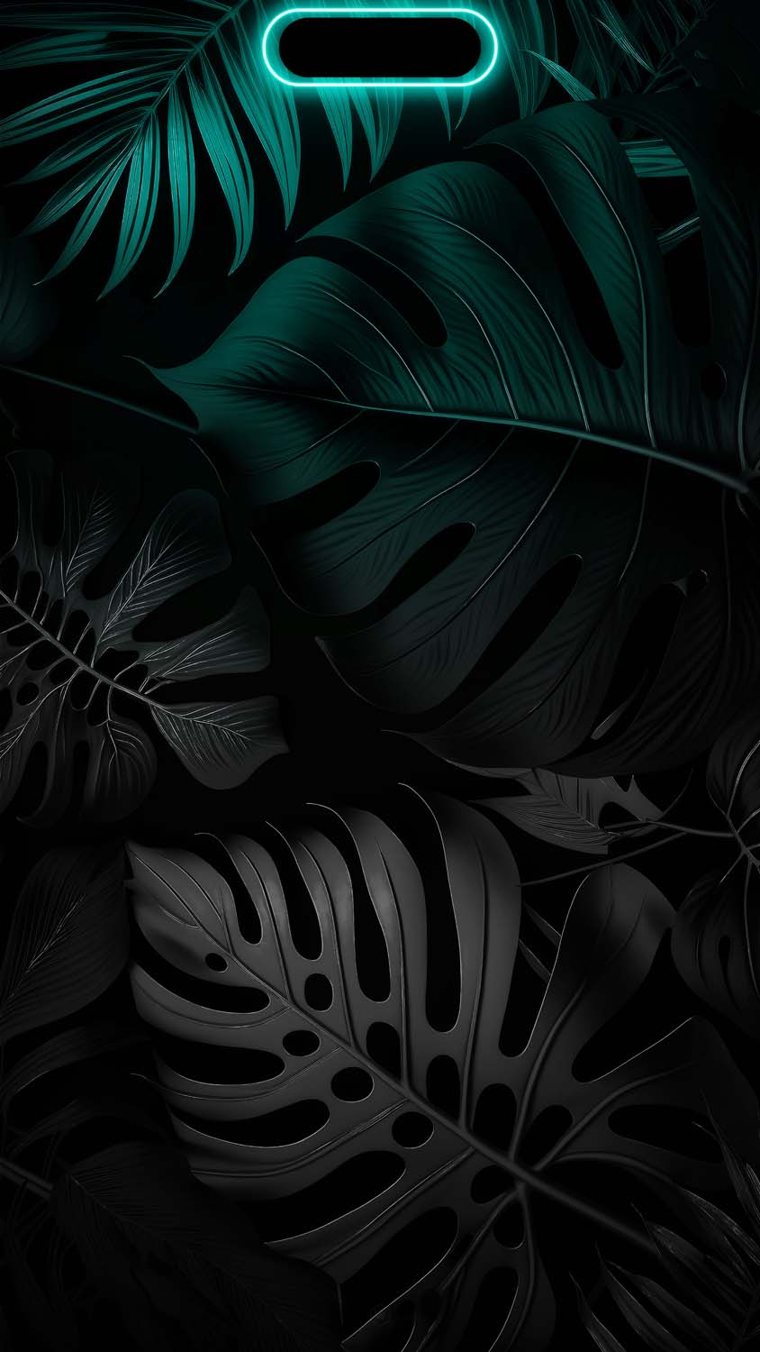 iPhone 15 Pro Max Dynamic Island Foliage Wallpaper