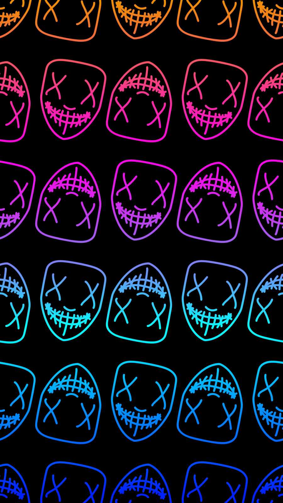 Amoled Neon Masks