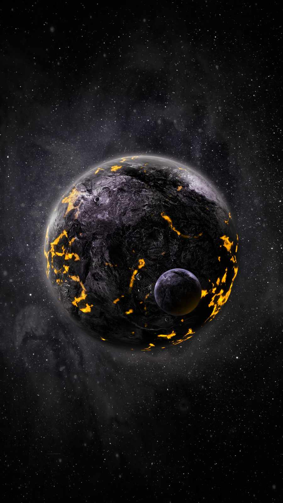 Black Planet iPhone Wallpaper