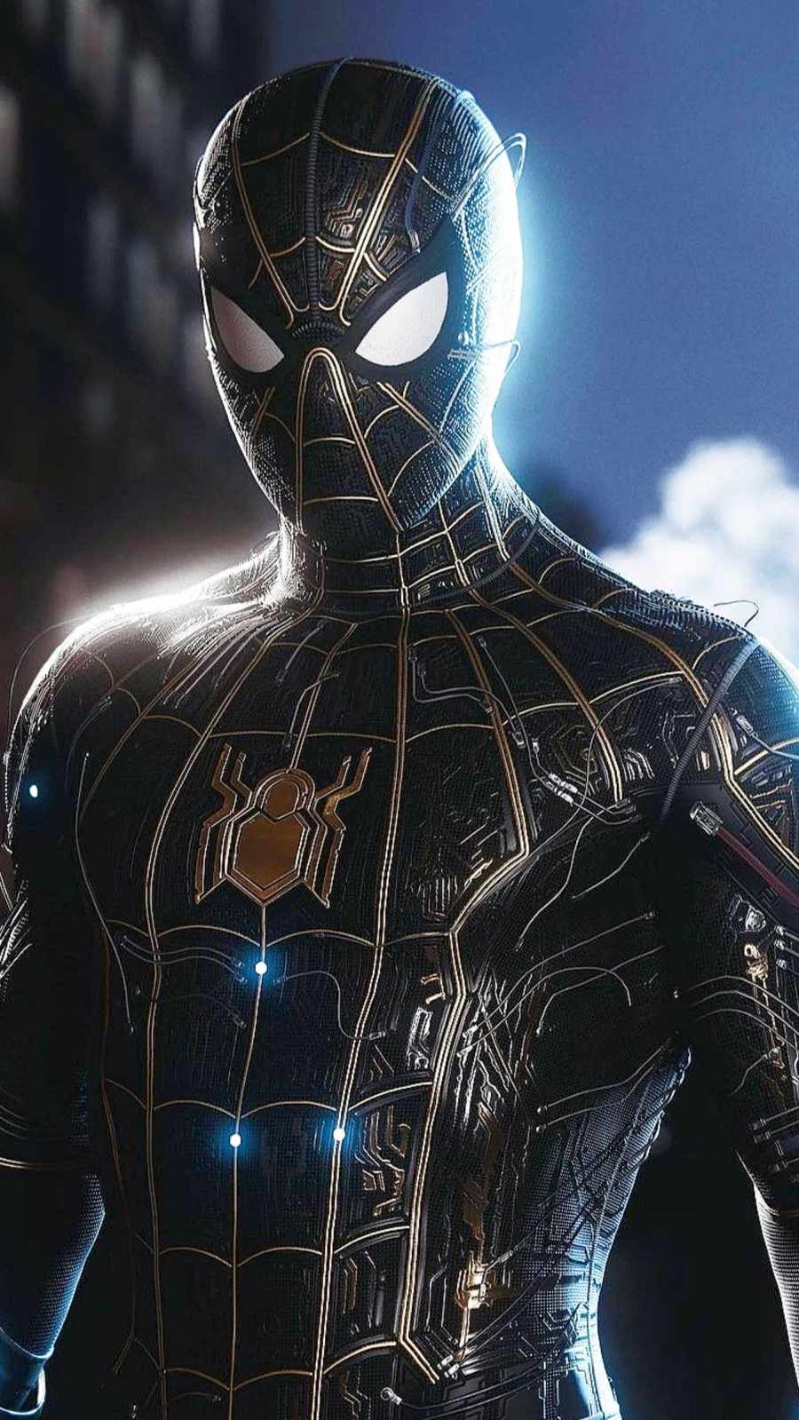 Black Spiderman iPhone Wallpaper