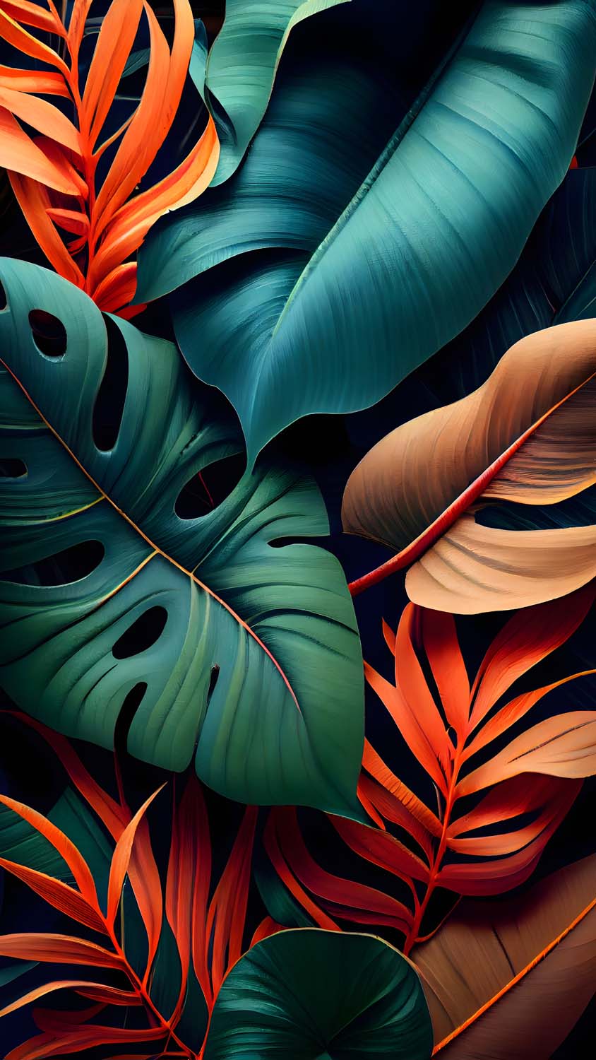 Colorful Plants AI Art