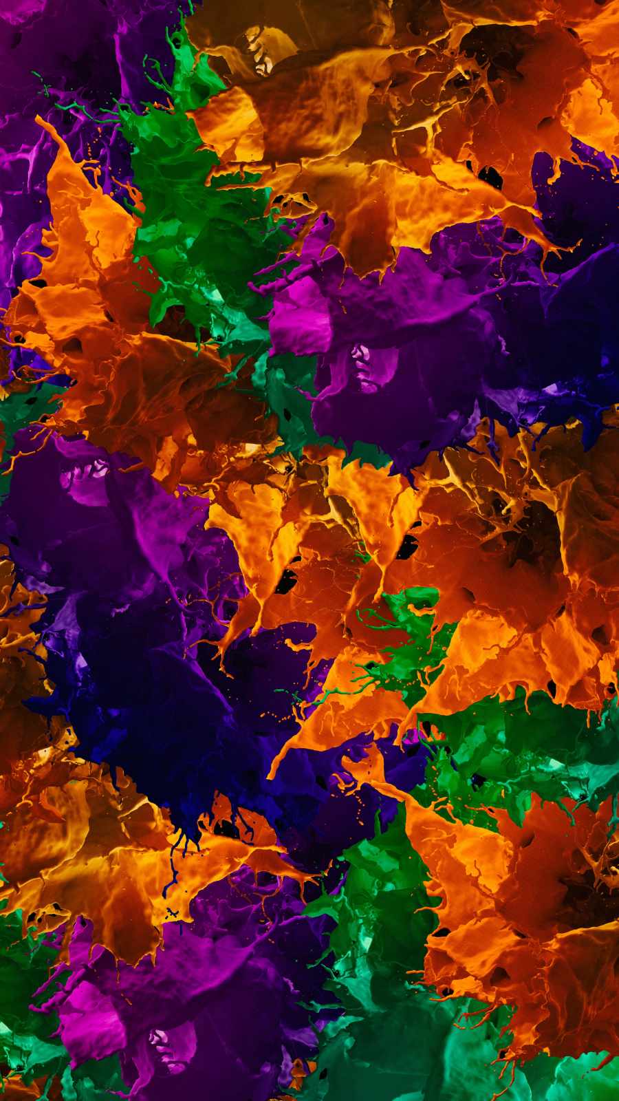 Colorful Splash iPhone 13 Wallpaper
