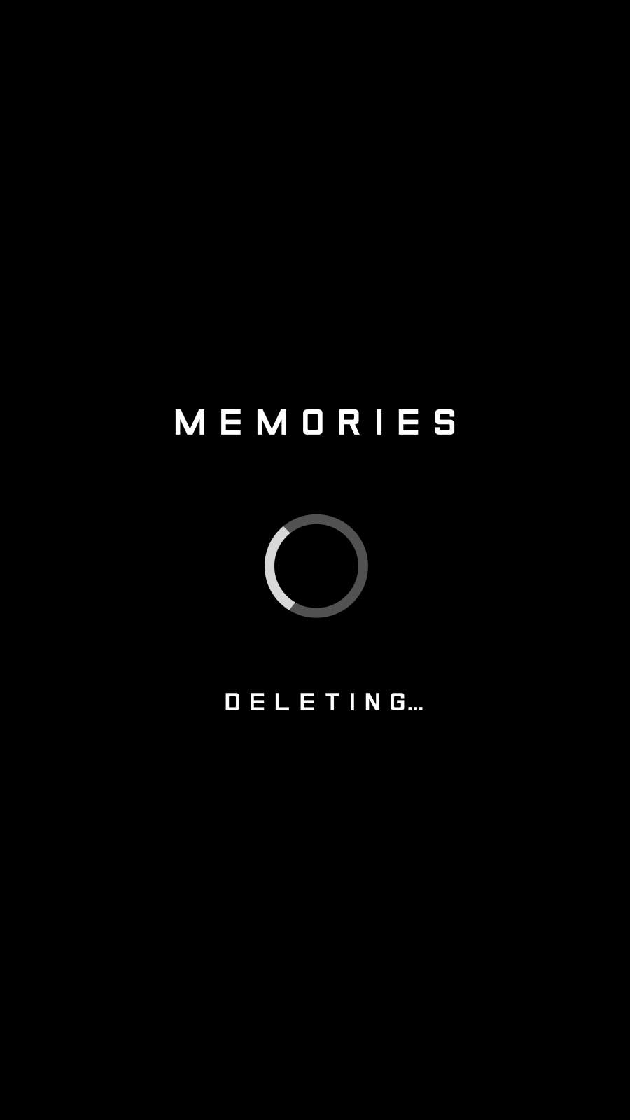 Memories Deleting