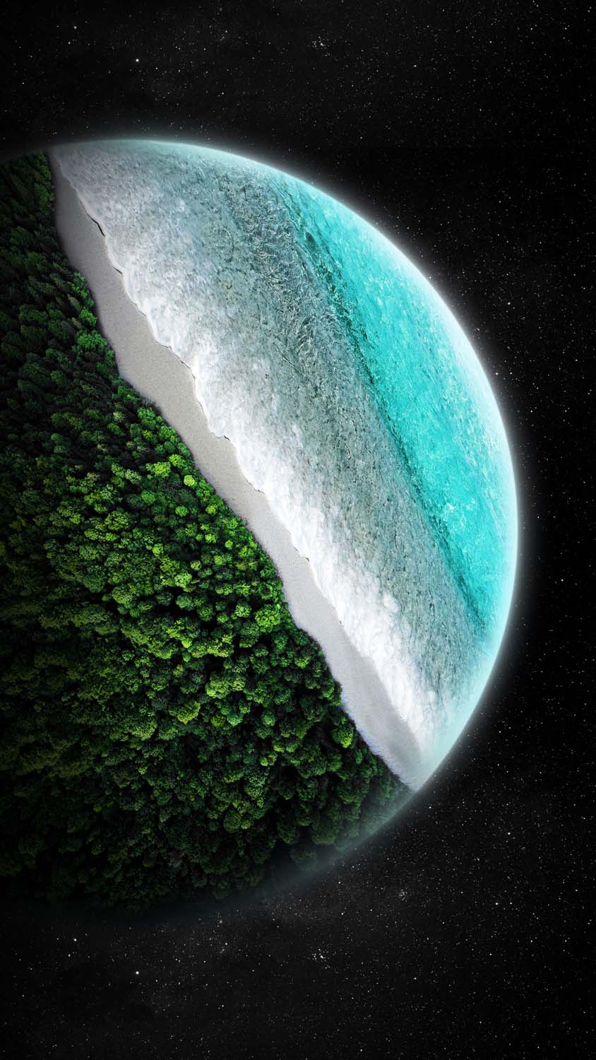 Beach Planet Wallpaper