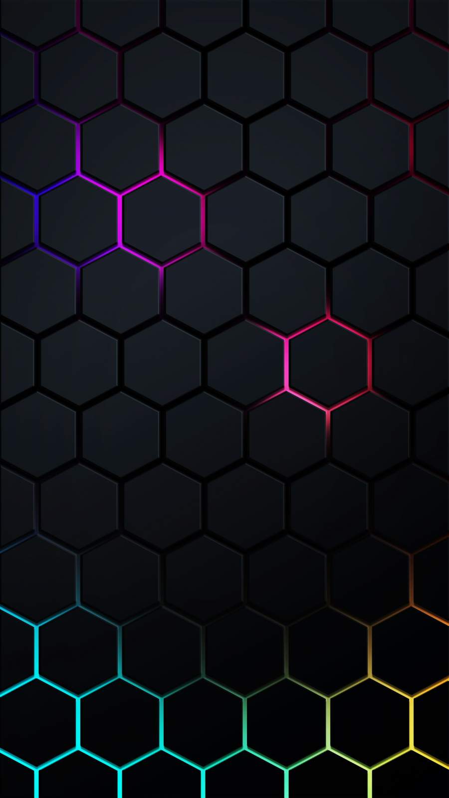 Black Hexagon Neon