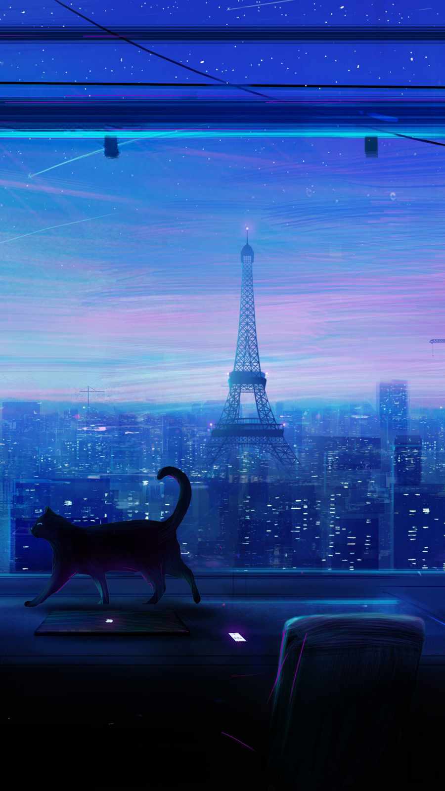 Cat in Paris Wallpaper