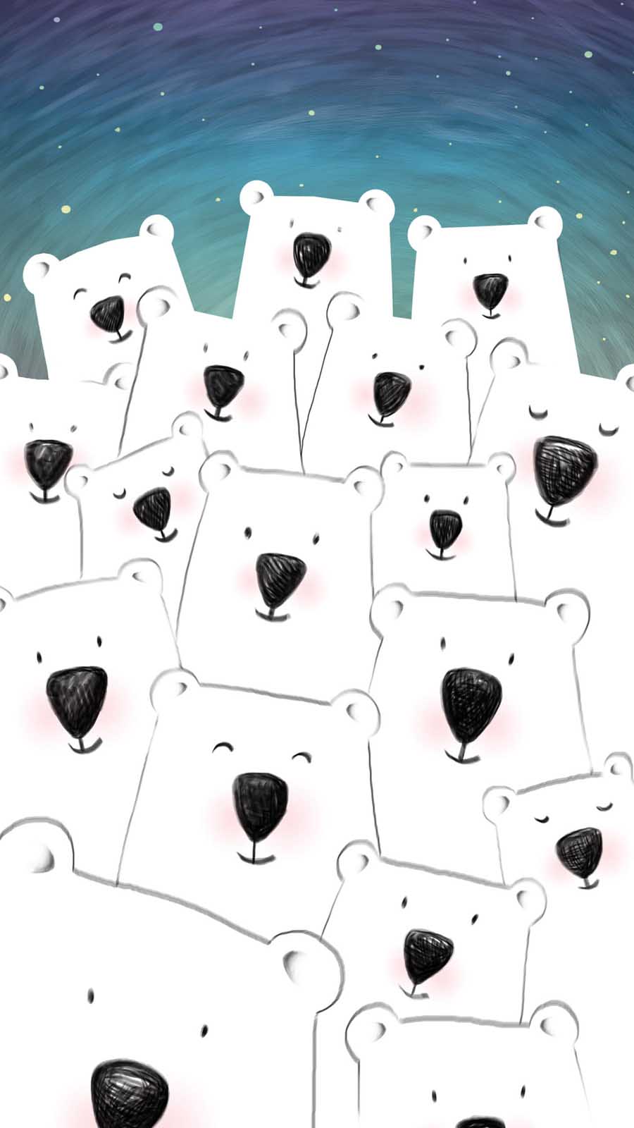 Cute Bears iPhone Wallpaper HD