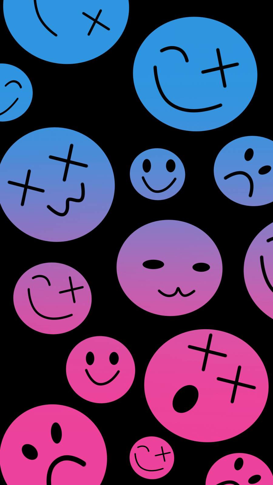 Emotion Smiley FacesWallpaper