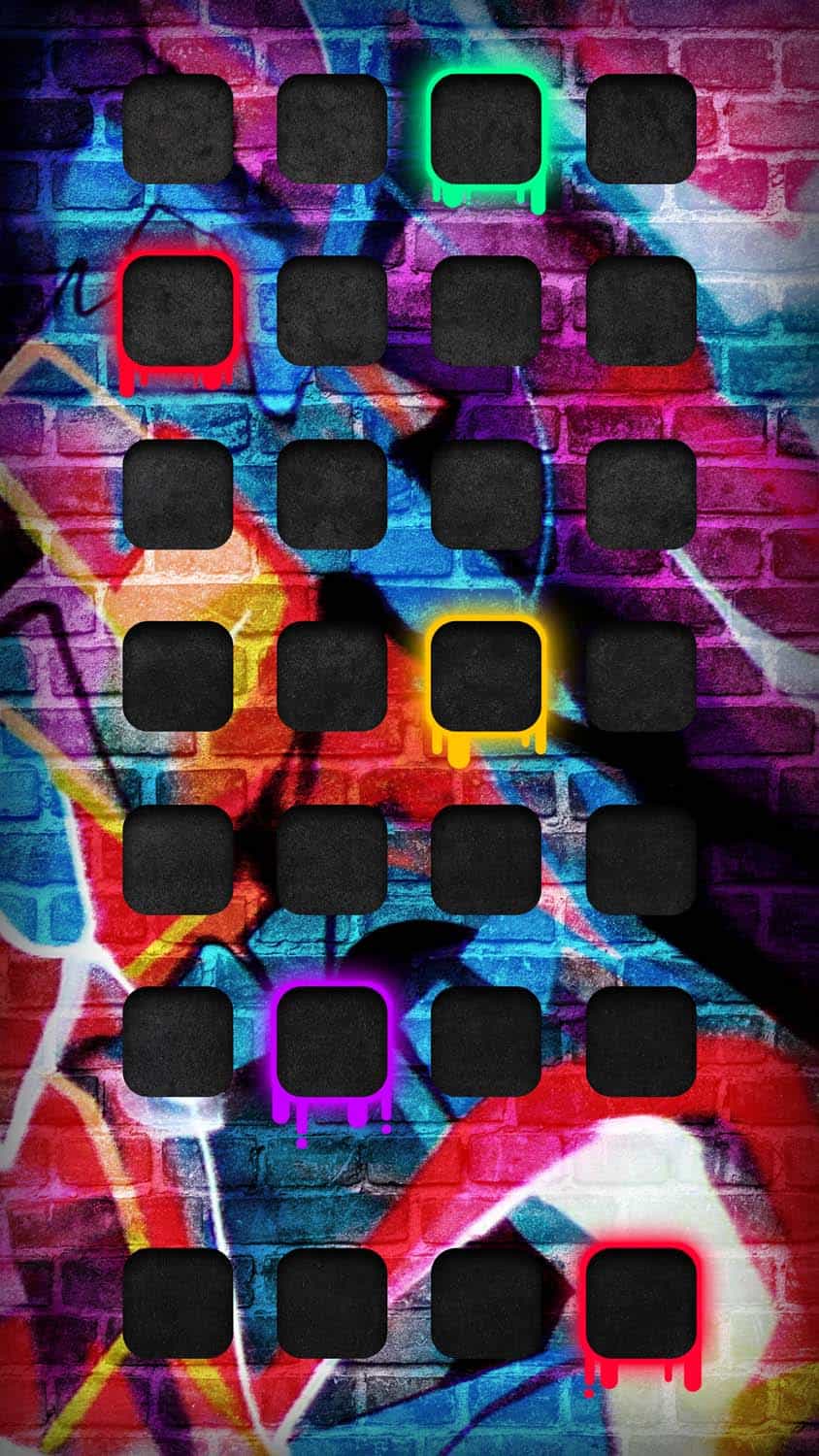 Graffiti Wall iOS App Dock iPhone