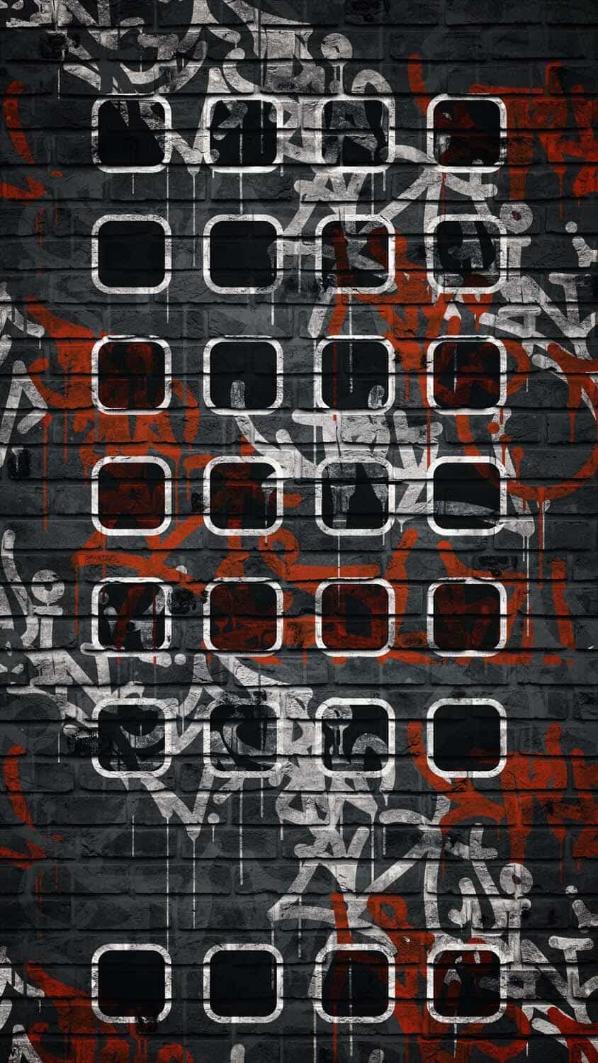 Graffiti iOS App Dock Wallpaper
