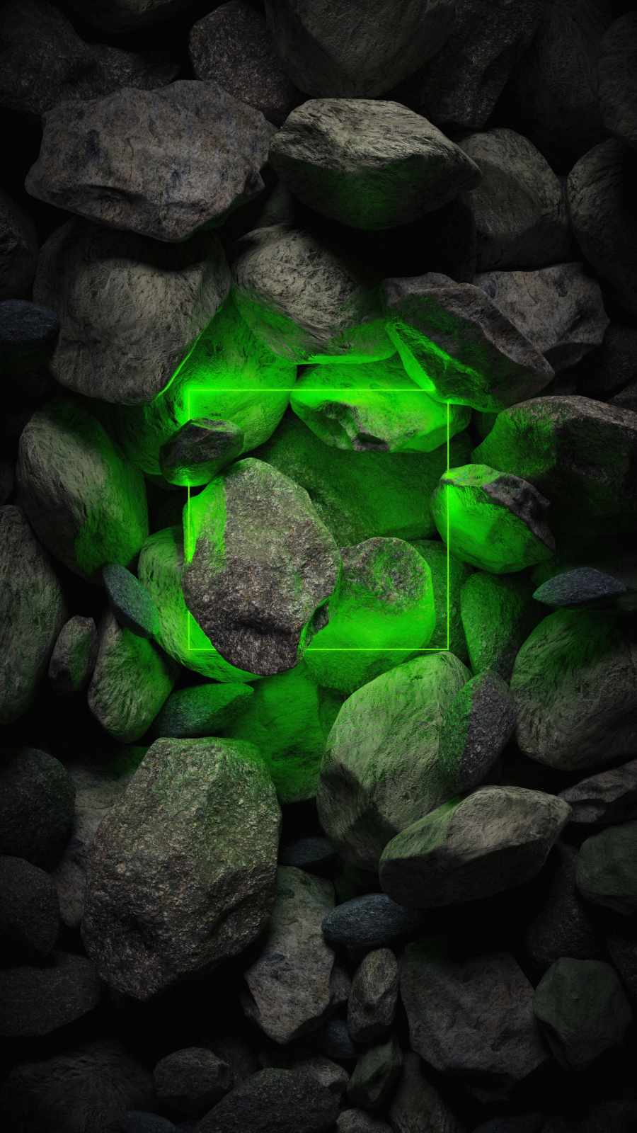 Neon Green Stone Light
