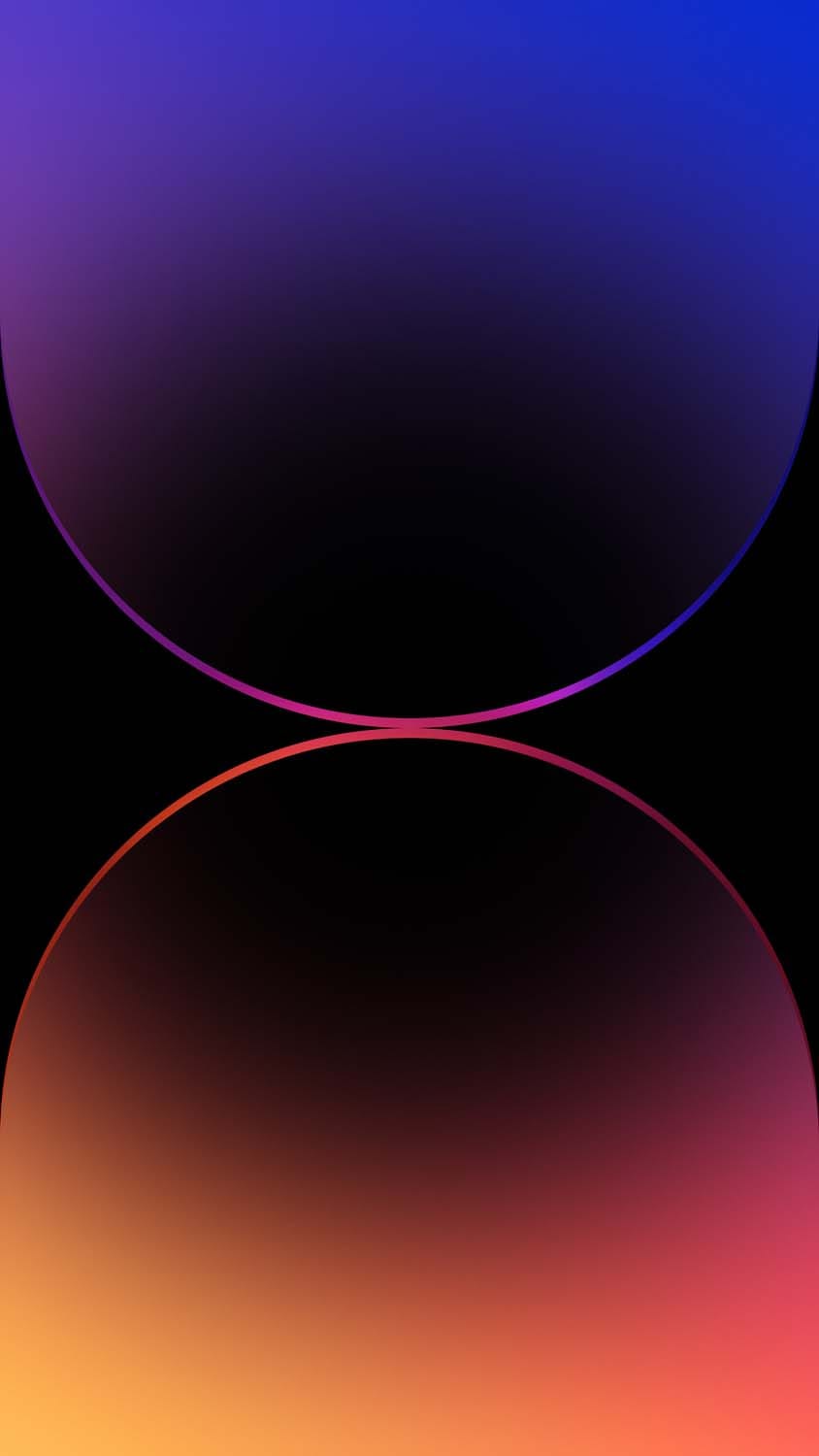 iPhone 15 Pro Dual Gradient Abstract Wallpaper